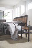 Hayden Bedroom Night Table-Walnut Stripe