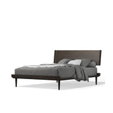 Strada Bedroom Bed with Wood Legs