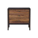 Hayden Bedroom Bedside Chest-Walnut Stripe