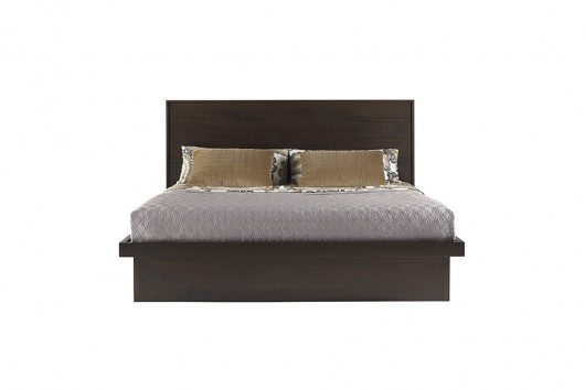 Serra Wood Panel Bed